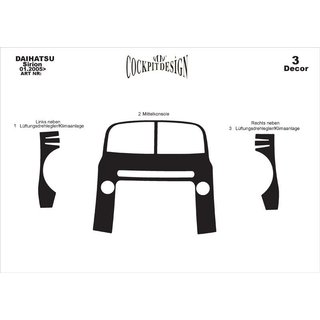 Armaturenbrett Abdeckungen Daihatsu Sirion 2005-2015 Foto 3
