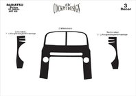 Daihatsu Sirion 2005-2015 Armaturenbrett Abdeckungen Carbon Foto 3