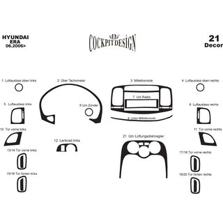 Armaturenbrett Abdeckungen Hyundai Accent 2006-2010 Foto 4