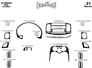 Hyundai Accent 2006-2010 Armaturenbrett Abdeckungen Aluminium Foto 4