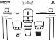 Volkswagen Golf 5 2003-2009 Armaturenbrett Abdeckungen Holz Foto 15