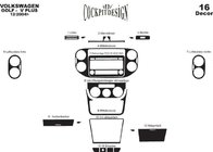 Volkswagen Golf Plus 2004-2014 Armaturenbrett Abdeckungen Carbon Foto 7