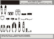 Kia Ceed 2007-2012 Armaturenbrett Abdeckungen Aluminium Foto 1