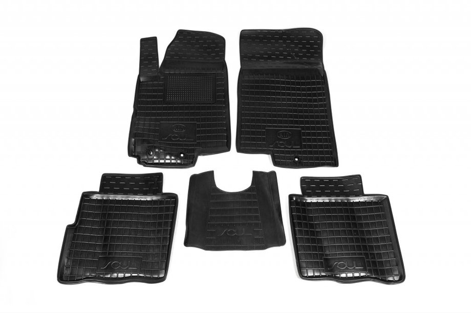 Kia Soul I 2008-2013 Gummimatten mit Rand (Autogumm) Image