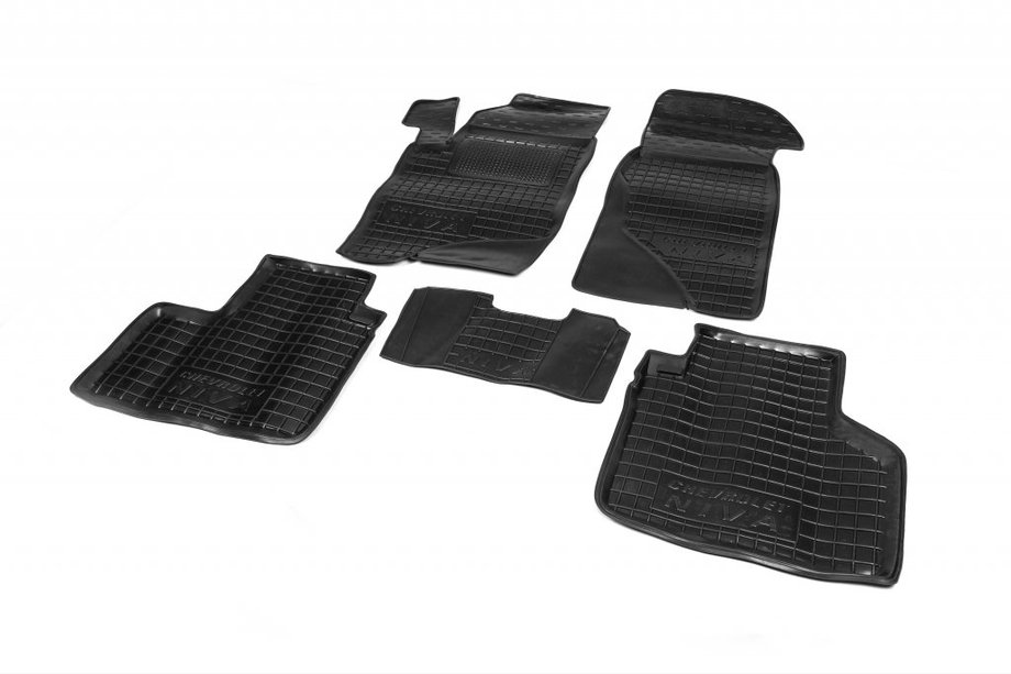 Chevrolet Niva 1998-2020 Gummimatten mit Rand (Autogumm) Image