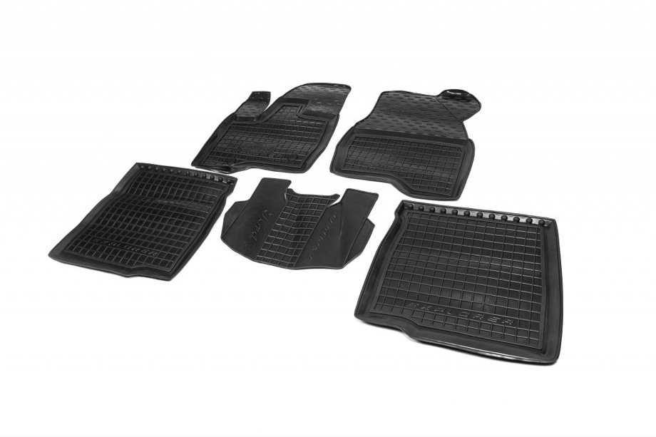Ford Explorer 2011-2019 Gummifußmatten mit Rand 2014+ (Autogumm) Image