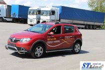 Renault Sandero 2013-2022 Seitliche Rohre BB001 (2 Stk., Edelstahl) Foto 7