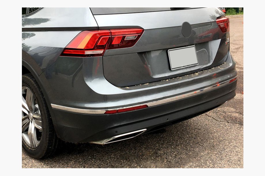 Volkswagen Tiguan 2016-2023 Edelstahl Heckstoßstangen-Endschutz 2016-2020 (3 Stk) Image