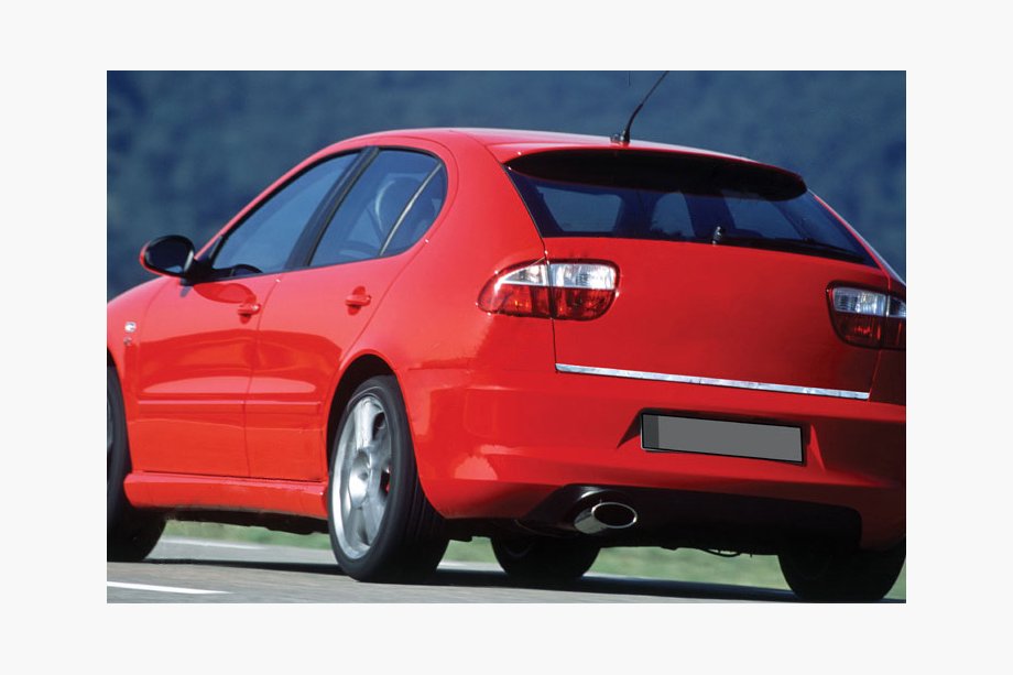 Seat Leon 2005-2012 Kofferraumleiste Edelstahl Foto 1