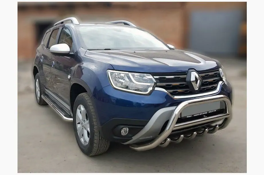 Renault Duster 2018-2024 Frontbügel ohne Schriftzug WT003 (Edelstahl) Image