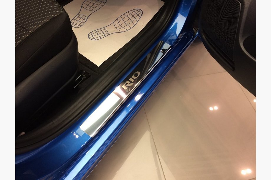 Kia Rio 2005-2011 Einstiegsleisten Natanika Standard (4 Stk, Edelstahl) Image