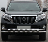 Toyota Land Cruiser Prado 150 2009-2023 Frontschutzbügel ST016-2 (Edelstahl) Foto 1