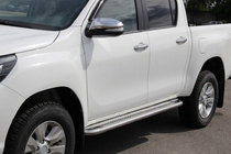 Toyota Hilux 2015- Trittbretter KB001 Edelstahl Foto 1