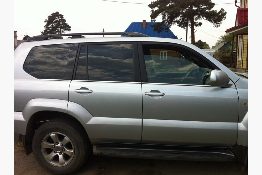 Toyota Land Cruiser Prado 120 2002-2009 Fensterzierleisten Edelstahl Aussen (6 Stk) Foto 4