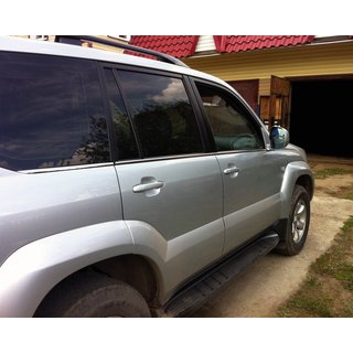 Fensterzierleisten Edelstahl Aussen (6 Stk) Toyota Land Cruiser Prado 120 2002-2009 Foto 2
