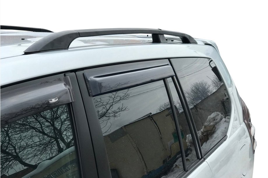 Toyota Land Cruiser Prado 120 2002-2009 Dachreling Schwarz Türkisch Kunststoff-Fuesse Image