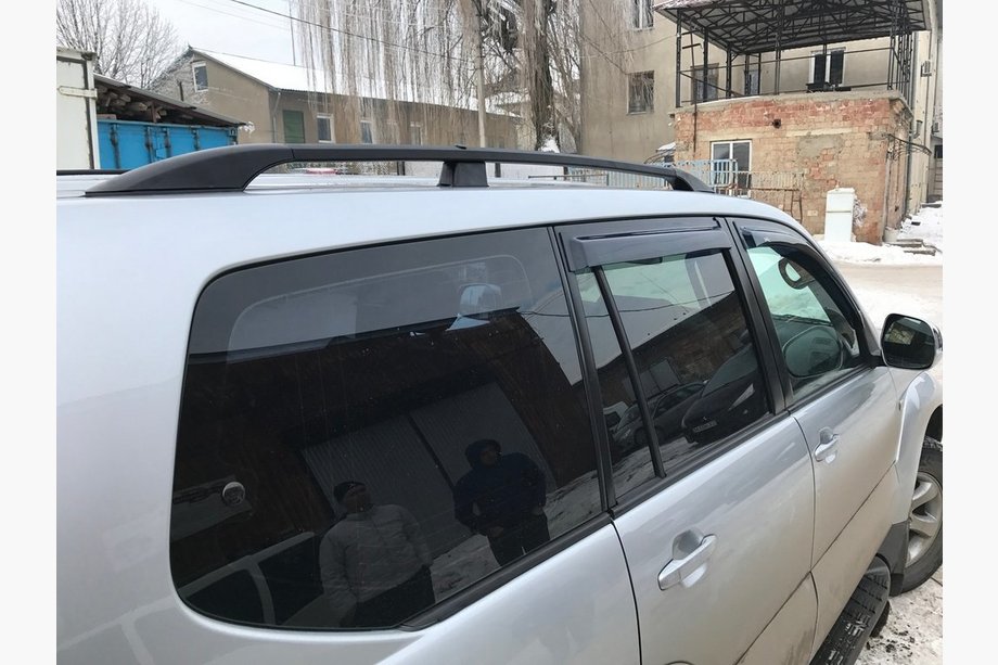 Toyota Land Cruiser Prado 120 2002-2009 Dachreling Schwarz Türkisch Metallfüße Foto 3