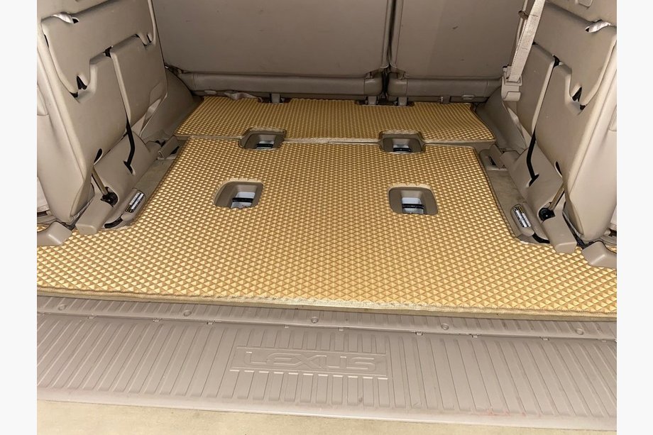 Toyota Land Cruiser 100 1998-2007 Kofferraummatte 2 Stk Beige (EVA, 7-Sitzer) Image