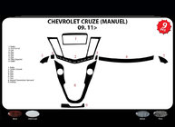 Chevrolet Cruze 2009–2015 Armaturenbrett Abdeckung (Schaltgetriebe) Foto 4
