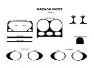 Daewoo Matiz 1998-2008 Armaturenbrett Blenden (1998-2005) Aluminium Foto 2