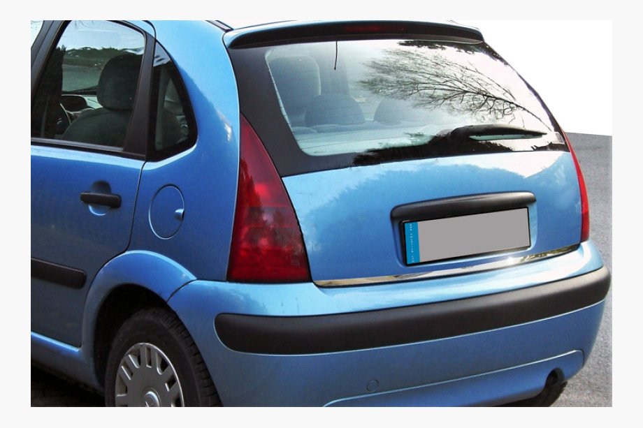 Citroen C-3 2002-2009 Chromleiste Heckklappe unten (Edelstahl) 2mm Image