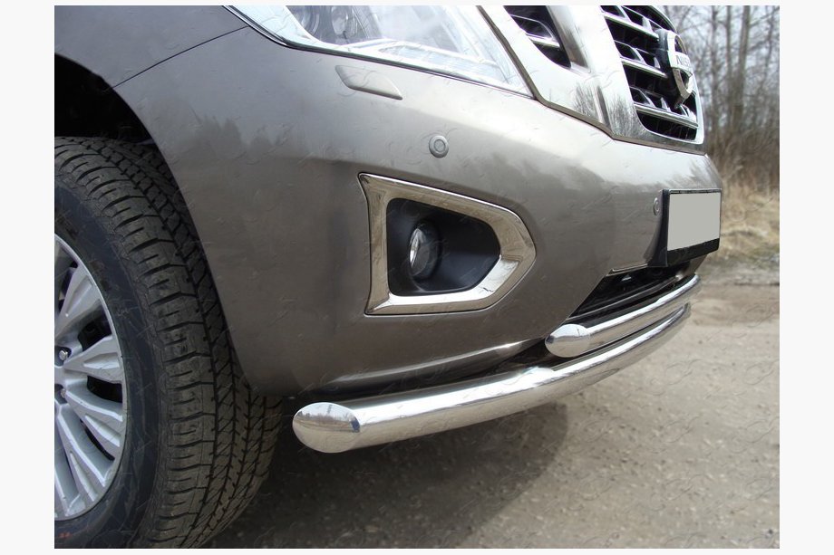 Ford Galaxy 1995-2006 Front Doppelstoßstange ST014 (Edelstahl) Image