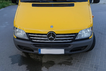 Mercedes Sprinter W901/902/903/904/905 1995–2006 Chrom Zierleisten für Kühlergrillrahmen (2002-2006, 5-teilig, Edelstahl) Foto 3