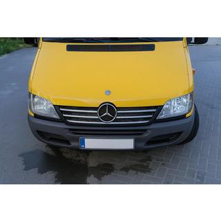 Chrom Zierleisten für Kühlergrillrahmen (2002-2006, 5-teilig, Edelstahl) Mercedes Sprinter W901/902/903/904/905 1995–2006 Foto 3