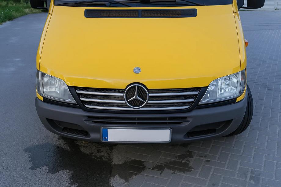Mercedes Sprinter W901/902/903/904/905 1995–2006 Chrom Zierleisten für Kühlergrillrahmen (2002-2006, 5-teilig, Edelstahl) OmsaLine - Italienischer Edelstahl Foto 2