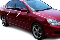 Mitsubishi Lancer 9 2004-2008 Fensterrahmen Zierleisten Edelstahl Aussen (4 Stk) OmsaLine - Italienischer Edelstahl Foto 1