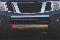 Nissan Navara 2006-2015 Edelstahl Abdeckung für vordere Stoßstange Foto 1