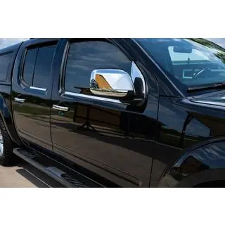 Abdeckungen für Windabweiser (2 Stk., Edelstahl) Nissan Navara 2006-2015 Foto 1