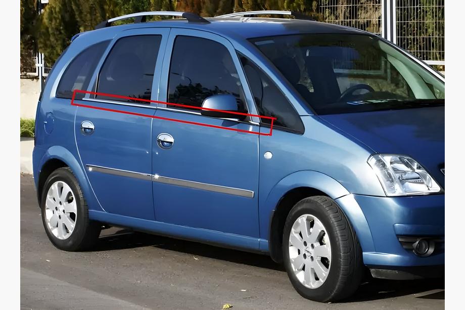 Opel Meriva 2002-2010 Fensterzierleisten außen Edelstahl (4 Stk) Image