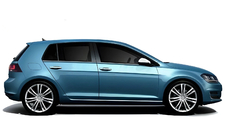 Volkswagen Golf 7/E-Golf 2012-2020 Untere Fensterleisten Black Chrome (4 Stk, Edelstahl) Foto 3