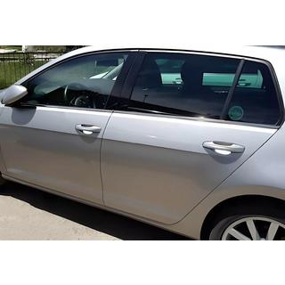 Untere Fensterleisten Black Chrome (4 Stk, Edelstahl) Volkswagen Golf 7/E-Golf 2012-2020 Foto 1