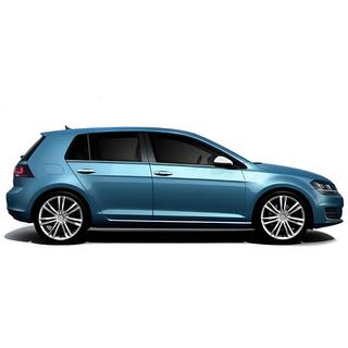 Untere Fensterleisten Black Chrome (4 Stk, Edelstahl) Volkswagen Golf 7/E-Golf 2012-2020 Foto 3
