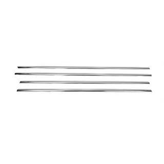 Untere Fensterleisten Black Chrome (4 Stk, Edelstahl) Volkswagen Golf 7/E-Golf 2012-2020 Foto 2