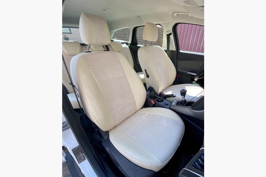 Ford Focus III 2011-2017 Autositzbezüge Kunstleder+Stoff+Alcantara Antara A099 (Komplettset) Image