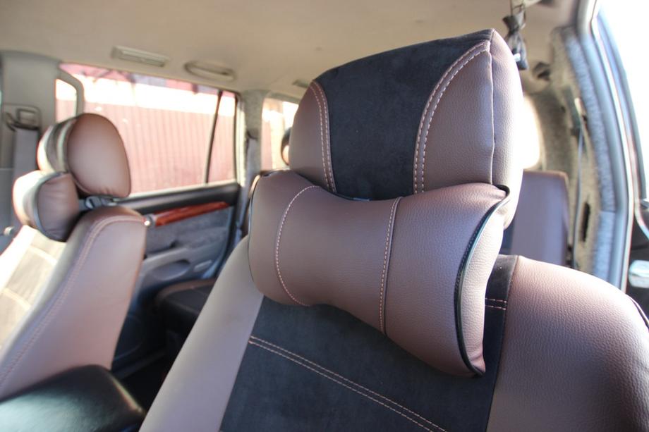 Toyota Land Cruiser Prado 120 2002-2009 Autositzbezüge Kunstleder+Stoff+Alcantara Antara A088 (kompletter Innenraum) Foto 17