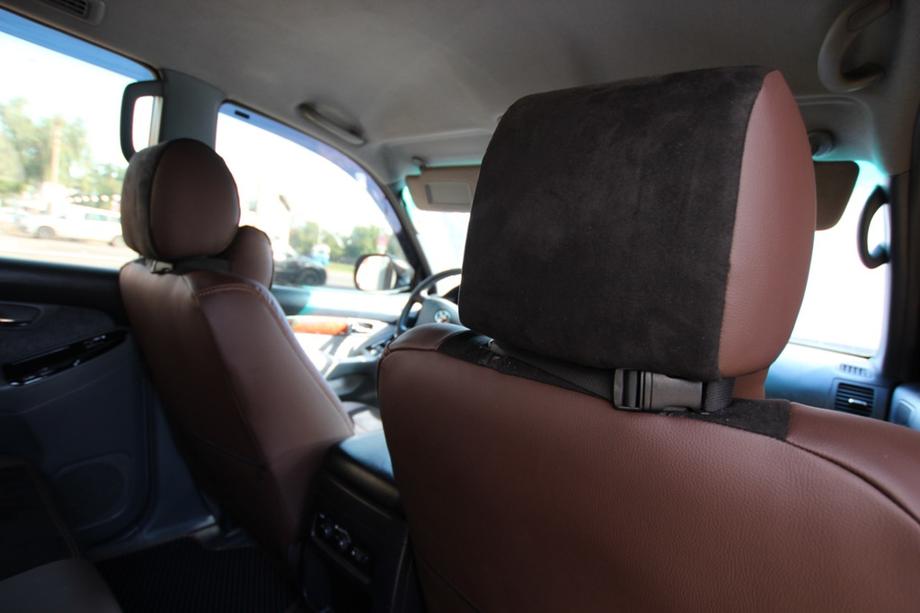Toyota Land Cruiser Prado 120 2002-2009 Autositzbezüge Kunstleder+Stoff+Alcantara Antara A088 (kompletter Innenraum) Foto 19