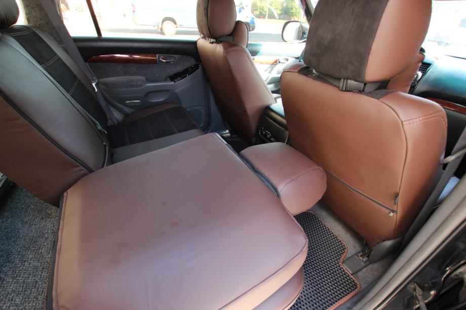Toyota Land Cruiser Prado 120 2002-2009 Autositzbezüge Kunstleder+Stoff+Alcantara Antara A088 (kompletter Innenraum) Foto 20