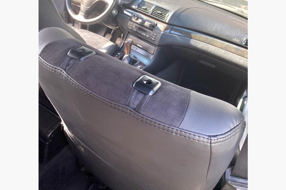 BMW 3 Series E46 1998-2006 Autositzbezüge Kunstleder+Stoff+Alcantara Antara A001 (kompletter Innenraum) Foto 13