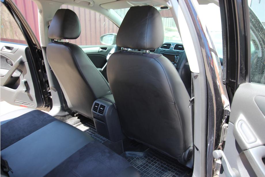 Volkswagen Golf 6 2008-2014 Autositzbezüge Kunstleder+Stoff+Alcantara Antara A001 (kompletter Innenraum) Foto 8