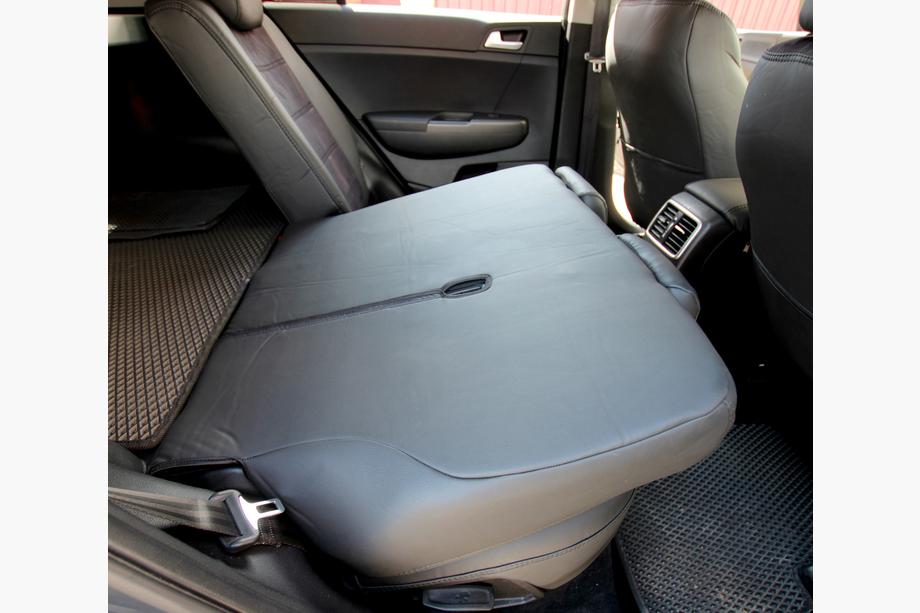 Kia Sportage 2015-2021 Autositzbezüge Kunstleder+Stoff+Alcantara Antara A001 (kompletter Innenraum) Foto 4