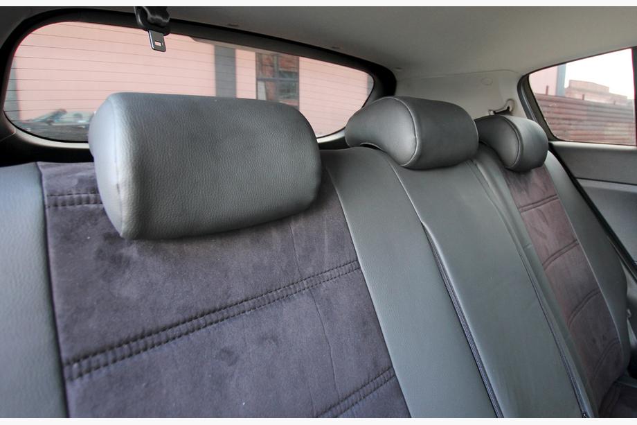 Kia Sportage 2015-2021 Autositzbezüge Kunstleder+Stoff+Alcantara Antara A001 (kompletter Innenraum) Foto 12