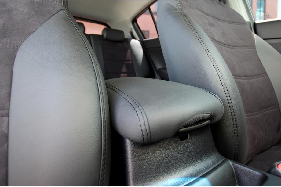 Kia Sportage 2015-2021 Autositzbezüge Kunstleder+Stoff+Alcantara Antara A001 (kompletter Innenraum) Foto 16