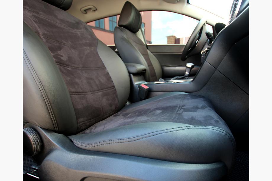 Kia Sportage 2015-2021 Autositzbezüge Kunstleder+Stoff+Alcantara Antara A001 (kompletter Innenraum) Foto 17