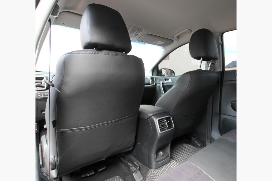 Kia Sportage 2015-2021 Autositzbezüge Kunstleder+Stoff+Alcantara Antara A001 (kompletter Innenraum) Foto 10