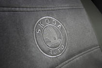 Skoda Octavia II A5 2006-2010 Autositzbezüge Kunstleder+Stoff+Alcantara Antara A001 (kompletter Innenraum) Foto 5