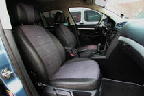 Skoda Octavia II A5 2006-2010 Autositzbezüge Kunstleder+Stoff+Alcantara Antara A001 (kompletter Innenraum) Foto 1
